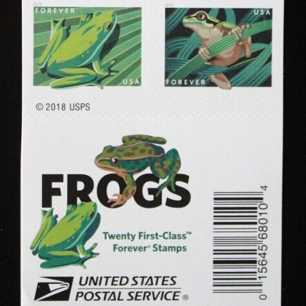 US Scott # 5395- Frogs  booklet of 20 2019 Nice. #205713491079